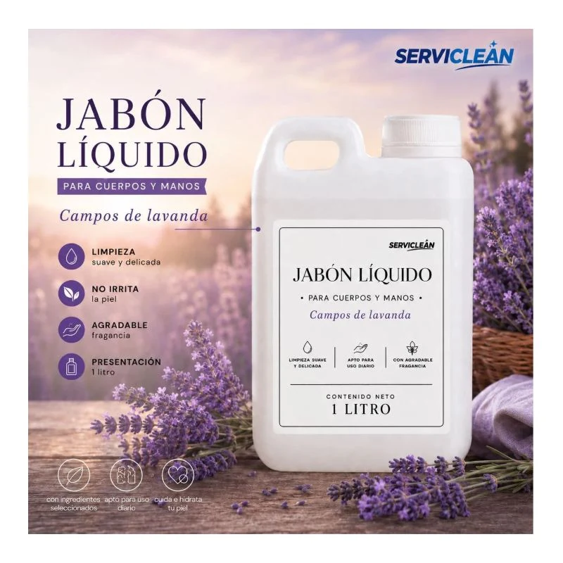 Jabón manos y cuerpo CAMPOS DE LAVANDA 1 litro