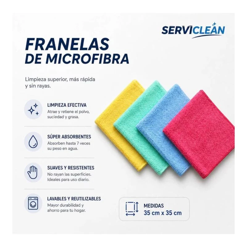 Paños microfibra x 2 unidades