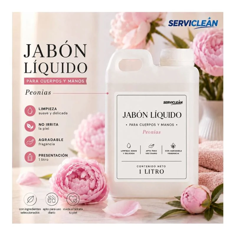 Jabón Manos y Cuerpo PEONIAS 1 litro