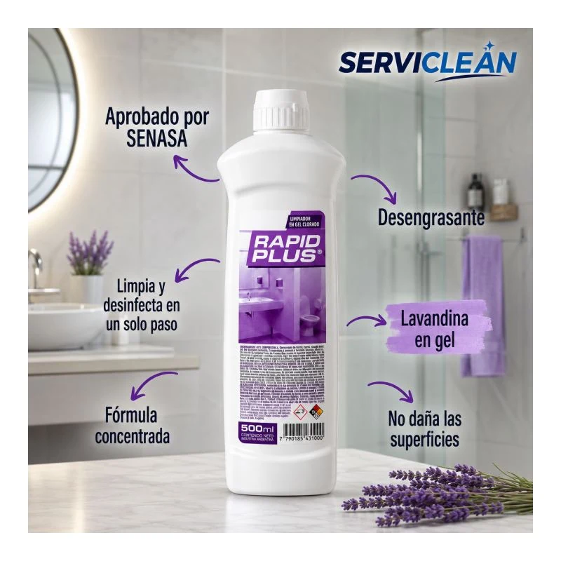 Gel con Lavandina Profesional RAPID PLUS