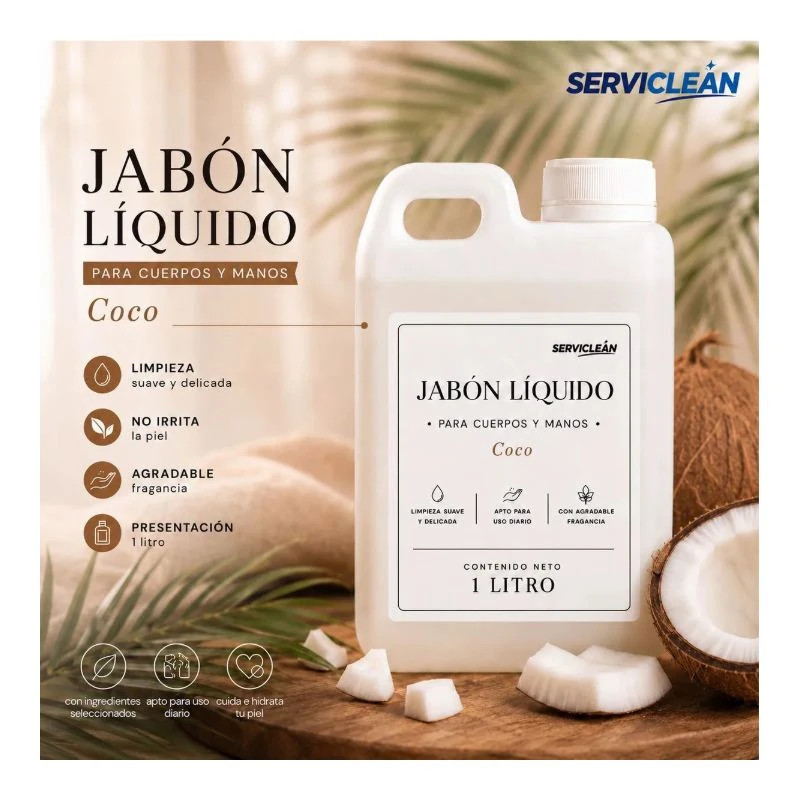 Jabón Manos y Cuerpo COCO 1 litro