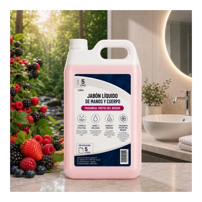 Jabón manos y cuerpo FRUTOS DEL BOSQUE 5 litros