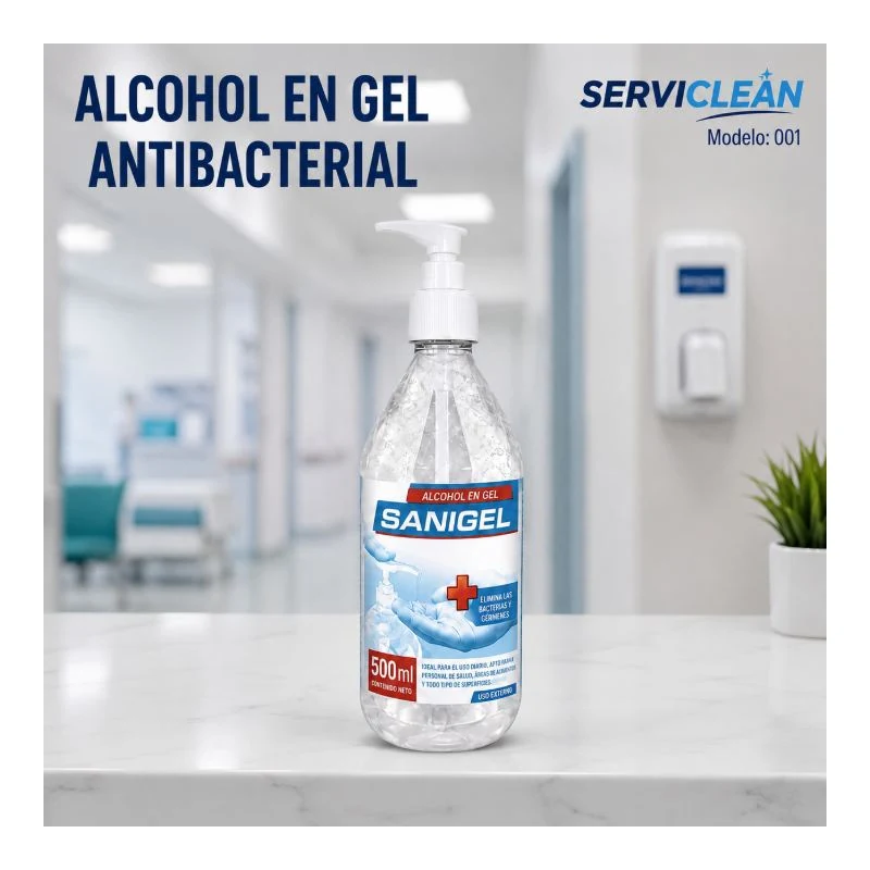 Alcohol en Gel con Dosificador 500ml